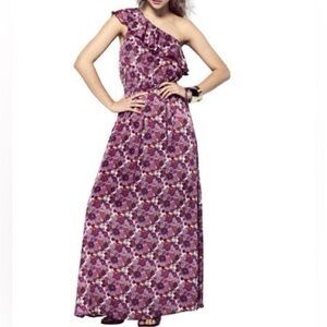 Liberty of London for Target Pink Floral One Shoulder Maxi Dress Size S